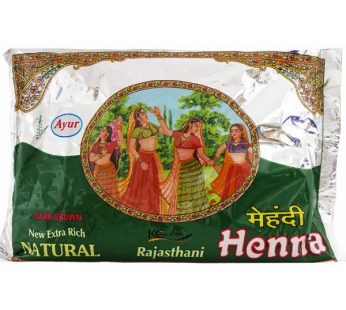 AYUR MEHINDI NATURAL DARK BROWN 200GRAM
