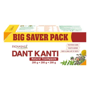PATANJALI TOOTHPASTE 200GRAM X 3PC (FAMILY PACK)