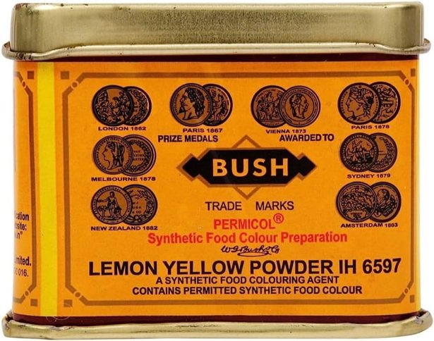 BUSH YELLOW LEMON FOOD COLOUR 100GM