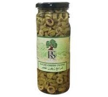 GREEN SLICED OLIVES 440G